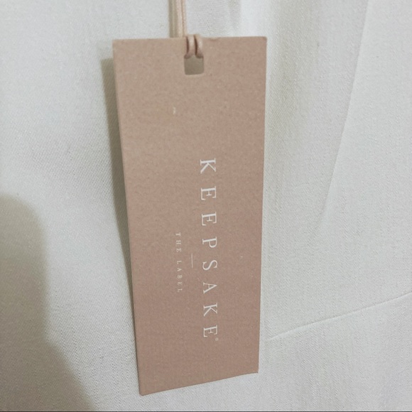 Keepsake the Label White Uptown Midi Dress Porcelain Size XL/US 10 NWT - Picture 7 of 14